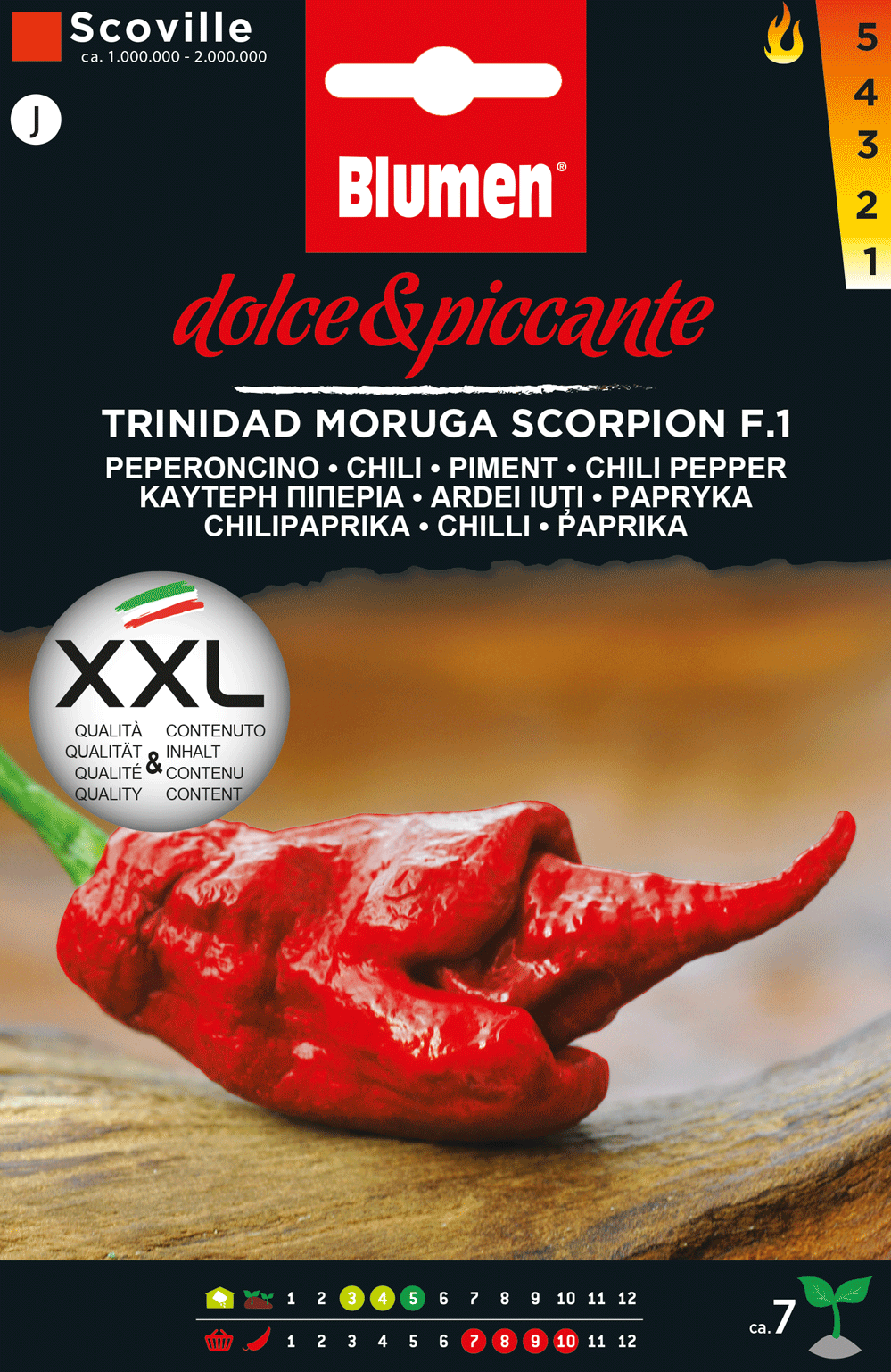Peperoncino Trinidad Moruga Scorpion