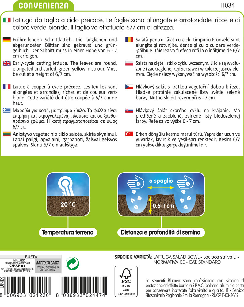 Lattuga Bionda Riccia Da Taglio - immagine 2