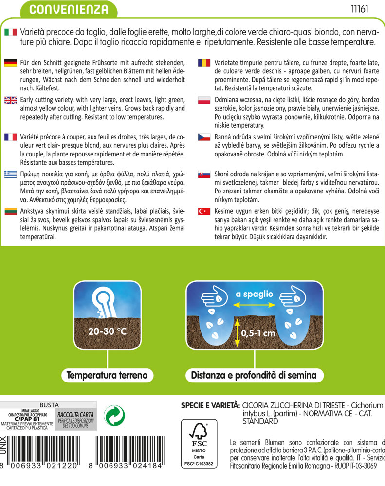 Cicoria Zuccherina Da Taglio Triestina - immagine 2