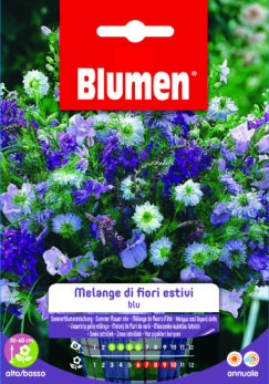 Melange Di Fiori Estivi Blu