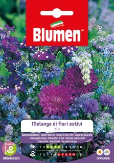 Melange Di Fiori Estivi Blu
