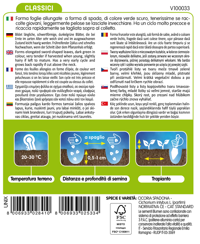 Cicoria Spadona Da Taglio - immagine 2