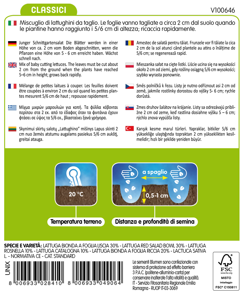 misticanza di lattughini 4 stagioni